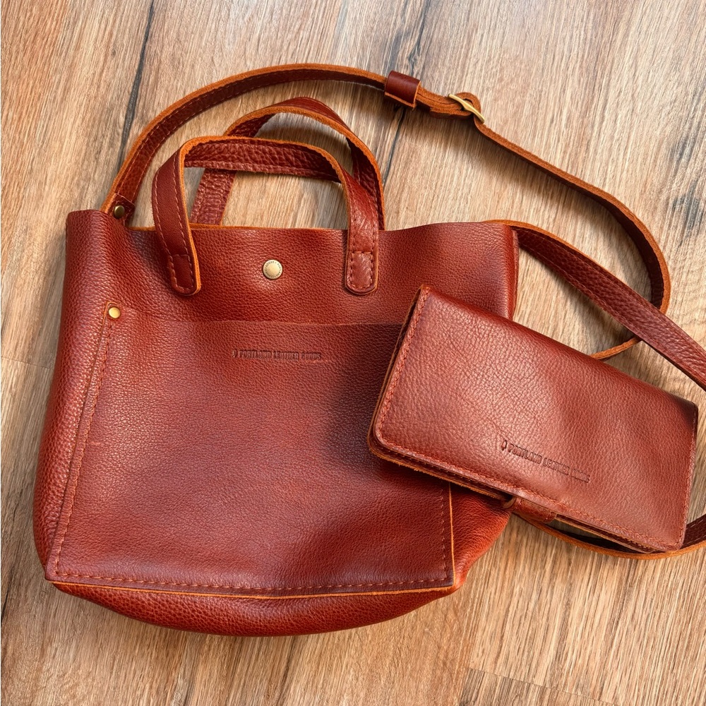 Portland Leather Goods Satchel and Wallet